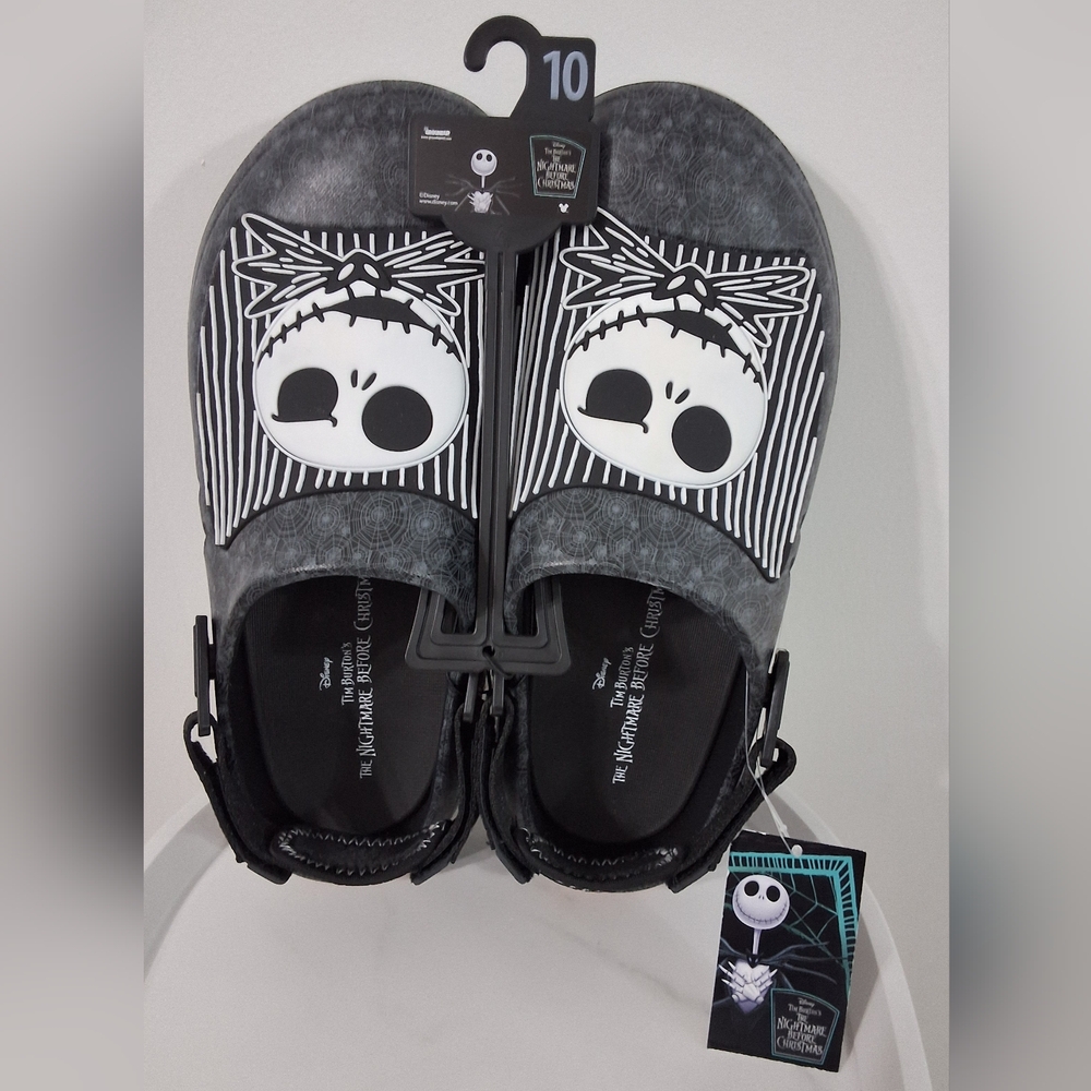 NWT Disney The Nightmare Before Christmas Jack Skellington Men's Clogs, Size 10